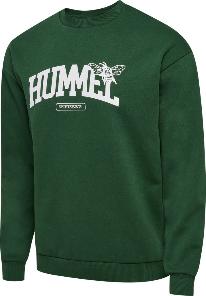 Hummel Loose University Sweatshirt Bee Uni, grün, XXL, Uni,Damen,Herren