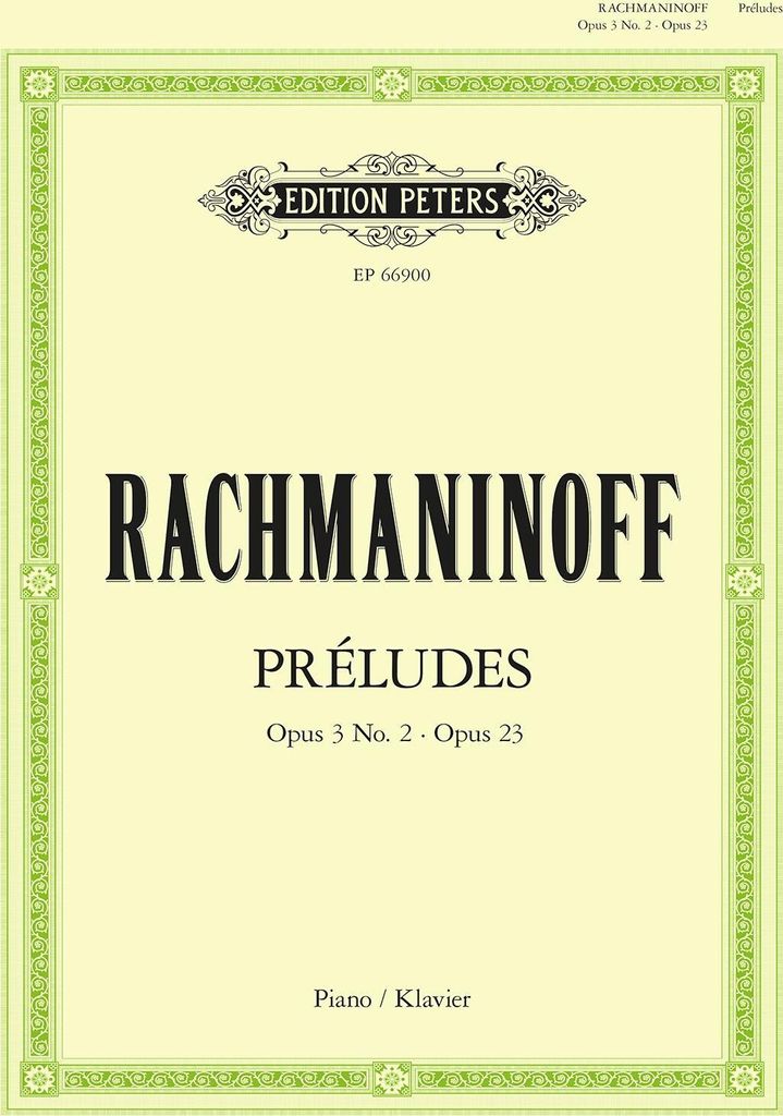 Préludes op. 3 Nr. 2 und op. 23 für Klavier