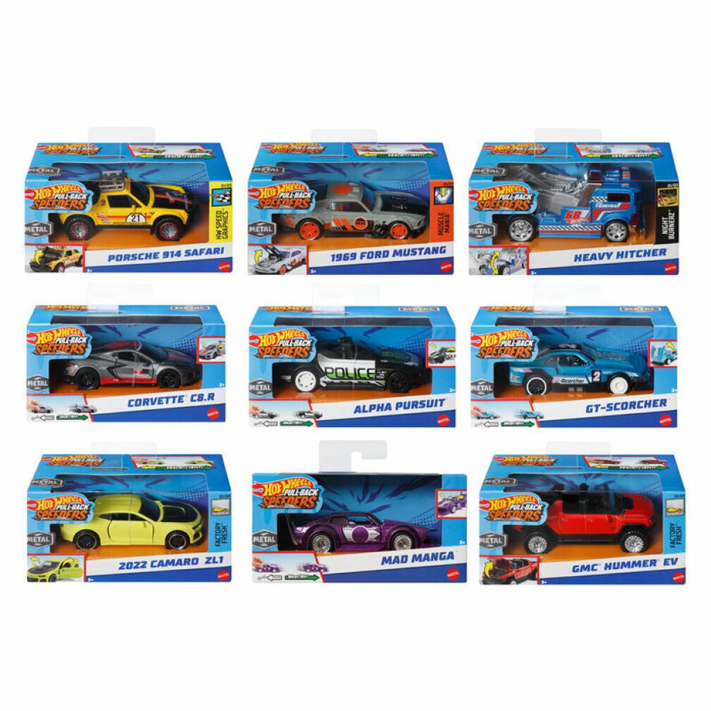 Hot Wheels Pull-Back Speeders HPT04 Véhicule jouet Image du produit 