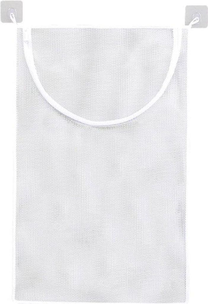 Wandgestelltes, faltenbares Wäschekorb-Organizer für schmutzige Wäsche - Wandhängender Netz- Aufbewahrungskorb- Rahmen- Eimer für Badezimmer B...