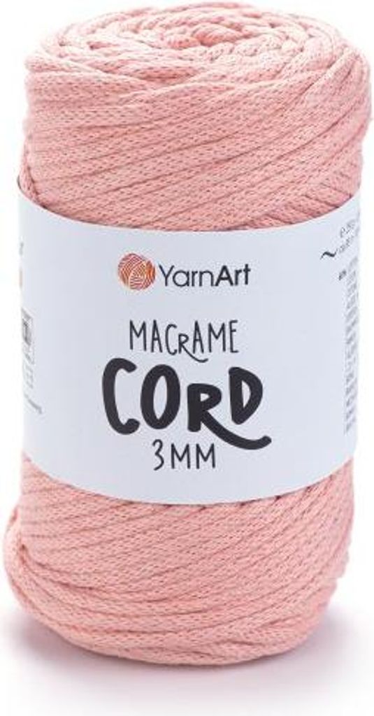 Yarn Art Macrame Cord 3 mm 3 mm 85 m 767 Salmon Schnur