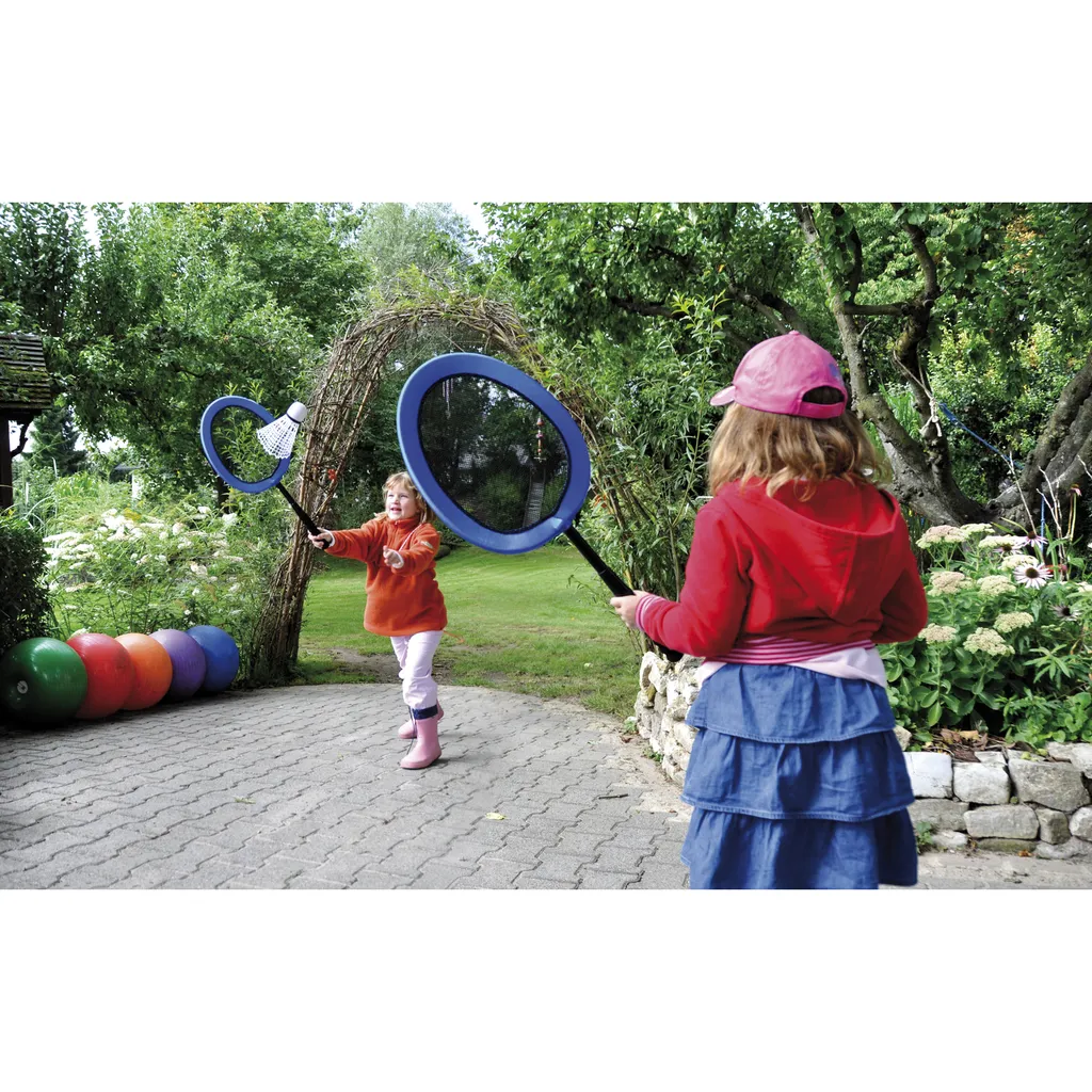 Set de badminton robuste Eduplay Mega - Raquettes légères et sac inclus