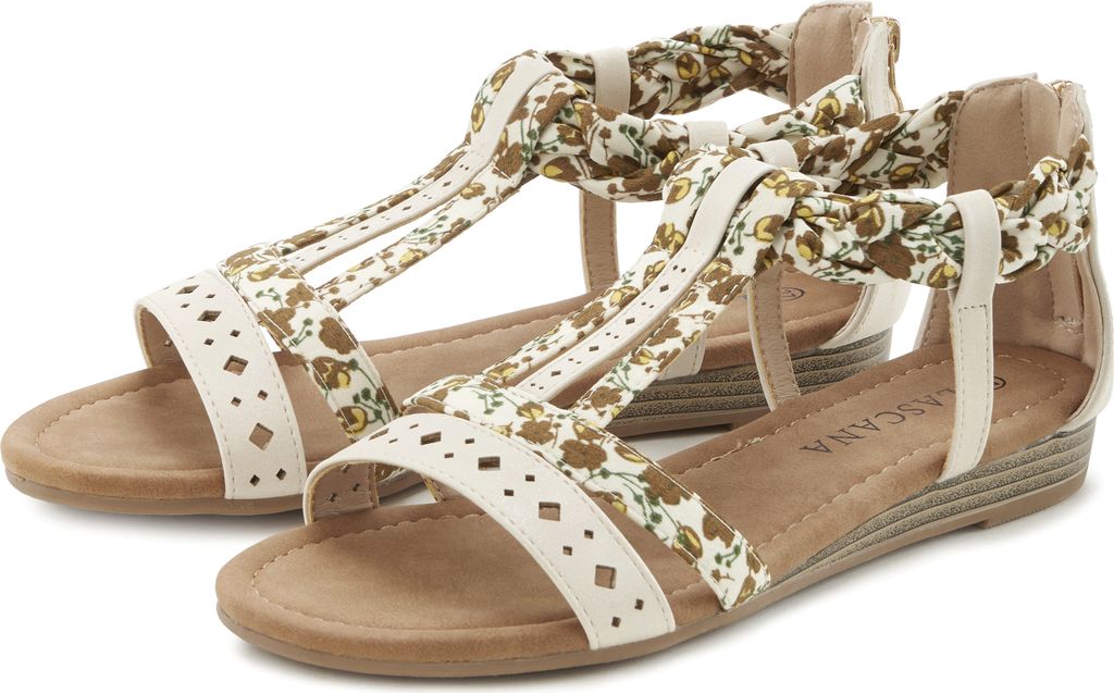 LASCANA Sandale beige Größe 39
