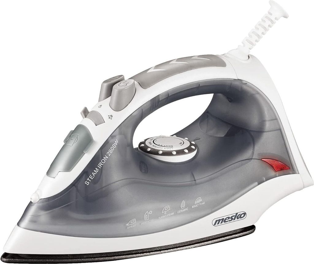 Mesko MS 5037 Dampfbügeleisen 2800 W - 170 ml, Grau Produktbild 