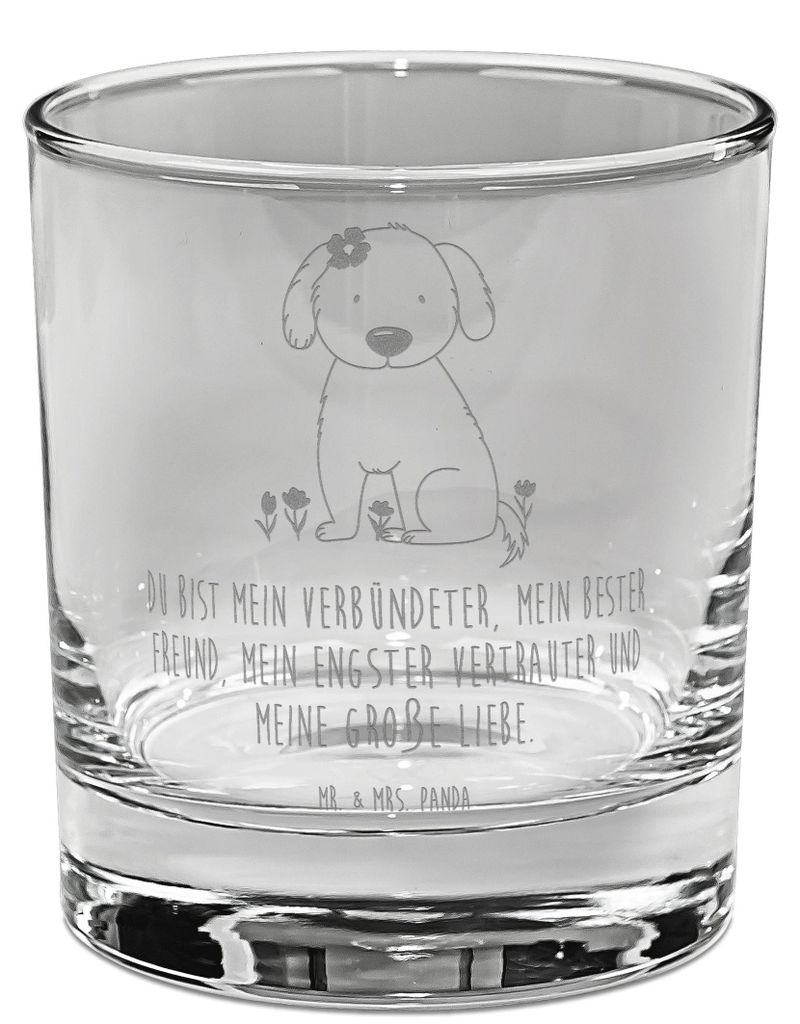 Mr. & Mrs. Panda Tumbler Hund Dame - Transparent - Geschenk, Glas, Whisky, Liebe, Verliebt, Bourbon, Hunde, Rocks, Liebenswert, Haustier, Hundebesi...