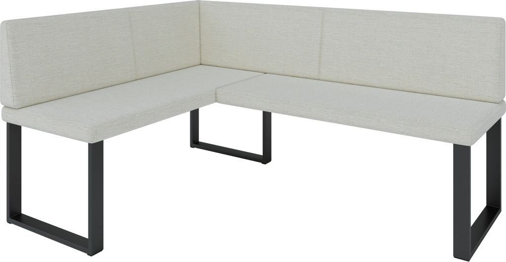 Eckbank AKIKO METAL Corner Bench 128x168 links - Eckbankgruppe f r Ihrem Esszimmer, K che modern, Sitzecke, Essecke. Perfekt f r K che, B ro und Re...