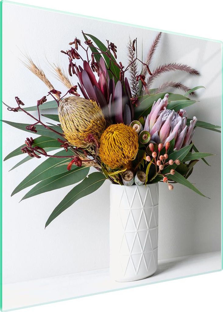 Glasschutzplatte Für Herd 50X52 Blumen