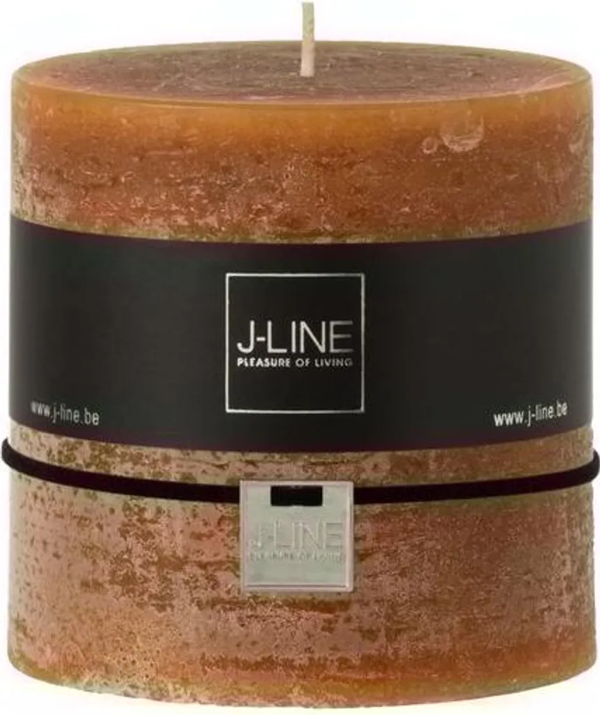 Bougie Cylindrique Caramel Grand Format 75U J-Line - Finition Premium