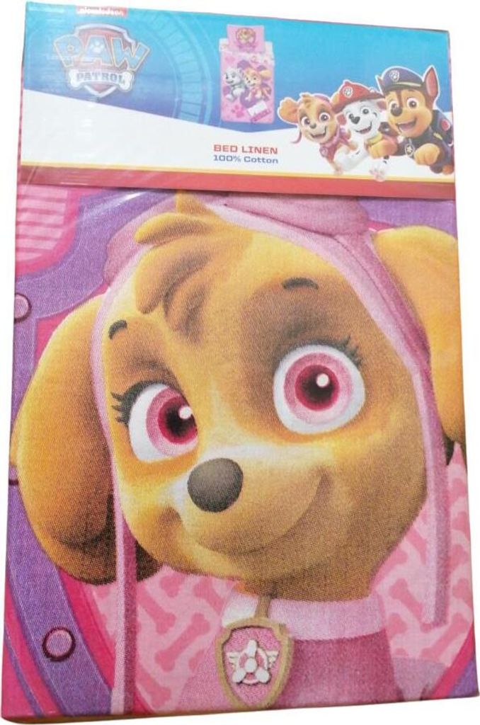 PAW Patrol Baby-Bettwäsche "Call the PAW Patrol" in Rosa | Produktbild 