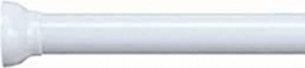 Spirella Teleskop Duschstange Duschvorhangstange Kreta, Teleskopstange kratzfest Verstellbereich 75 - 125 cm Ø 21mm Aluminium weiß