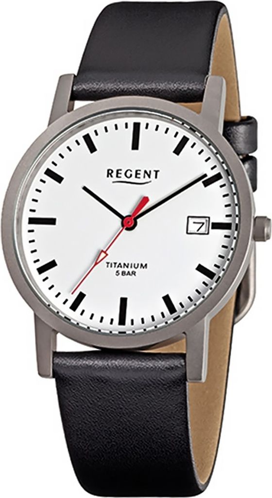 Regent Titan Herren Uhr F-231 Quarzuhr Armband schwarz D2URF231