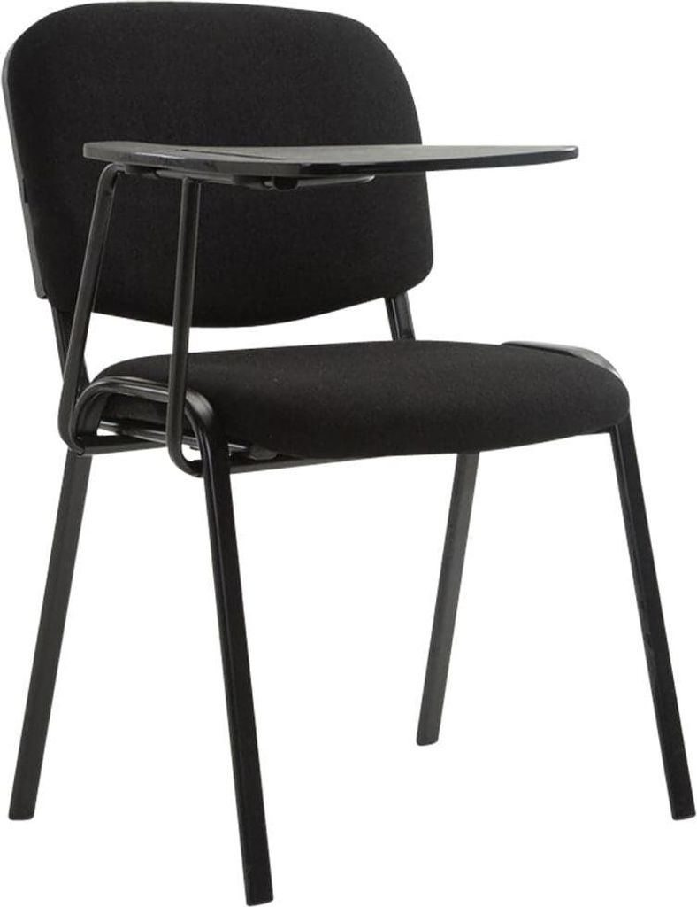 Klappstuhl mit Tisch - Klappstuhl - gesteppter Sitzkomfort, praktischer Stift - Sparen | Farbe: Schwarz