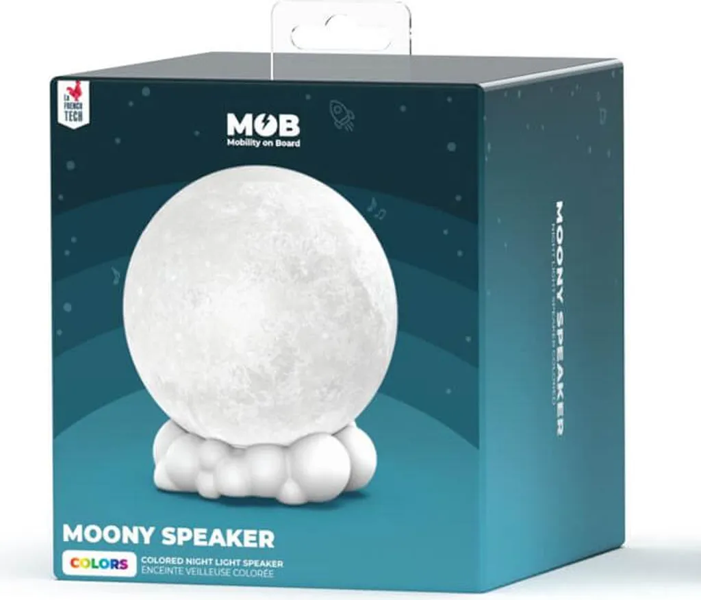 Moony Globe Multicolore MOB Light Speaker : Globe LED 360° avec Son Hi-Fi - 10