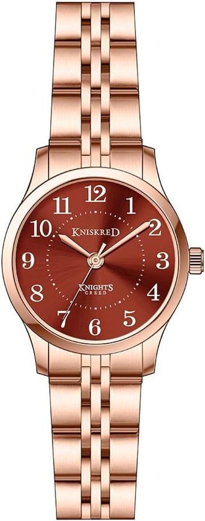 Watch Einfach Lesen Armbanduhren für Damen mit Festem Edelstahlband Damen Kleidung Uhr Wasserdicht Präzise Zeitmessung Massives Edelstahl-Armband