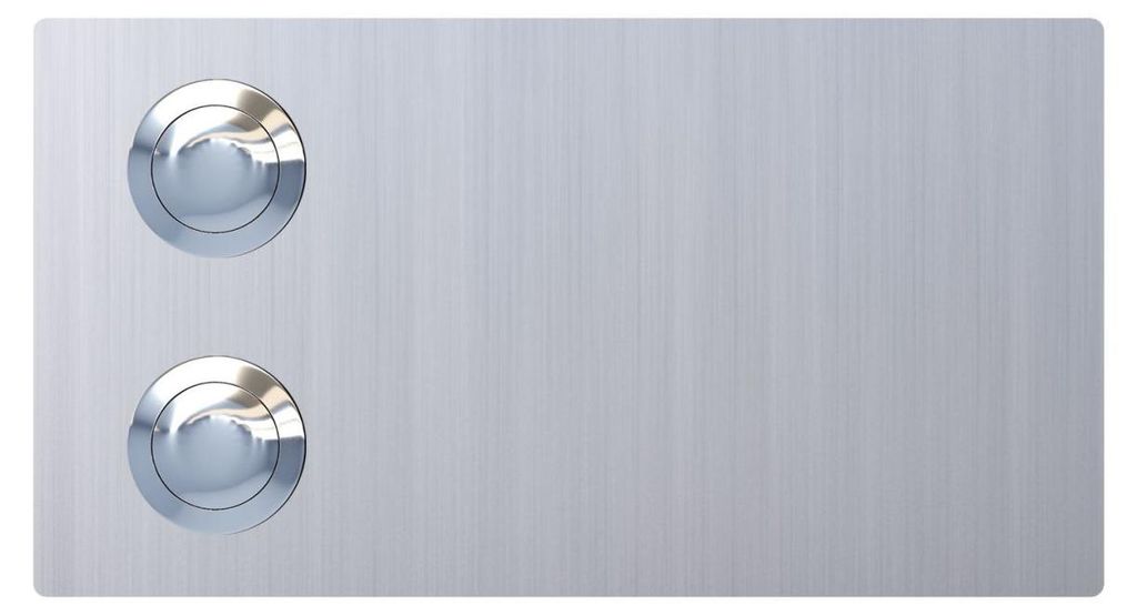 Türklingel Oblong for Two in Edelstahl Produktbild 