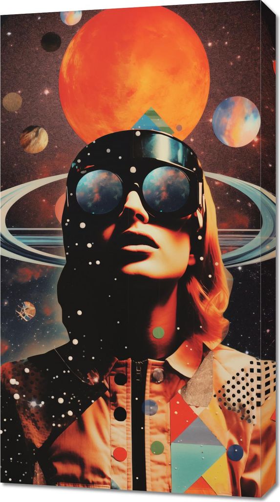 Bild 50x90cm Kosmische Visionen