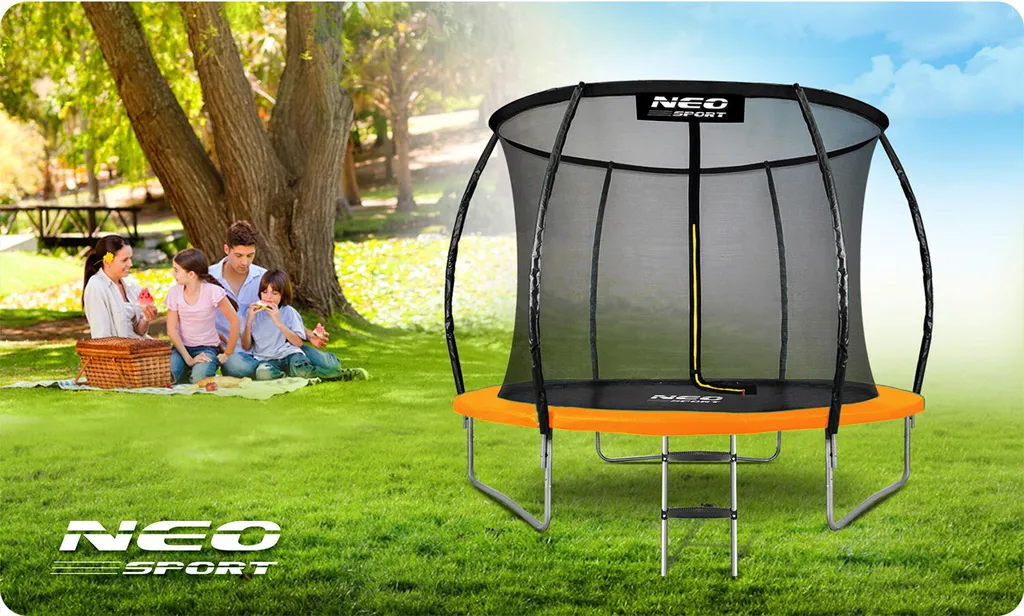 Trampoline de Loisirs Enfant 8FT Ø 252 cm avec Structure Renforcée - 11