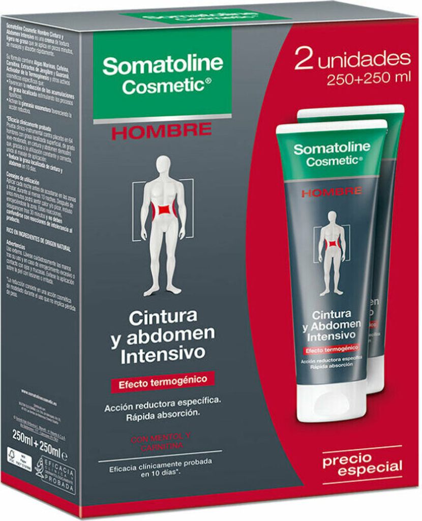 HOMBRE CINTURA & ABDOMEN REDUCTOR INTENSIVO sada 2 x 250 ml Obrázek produktu 
