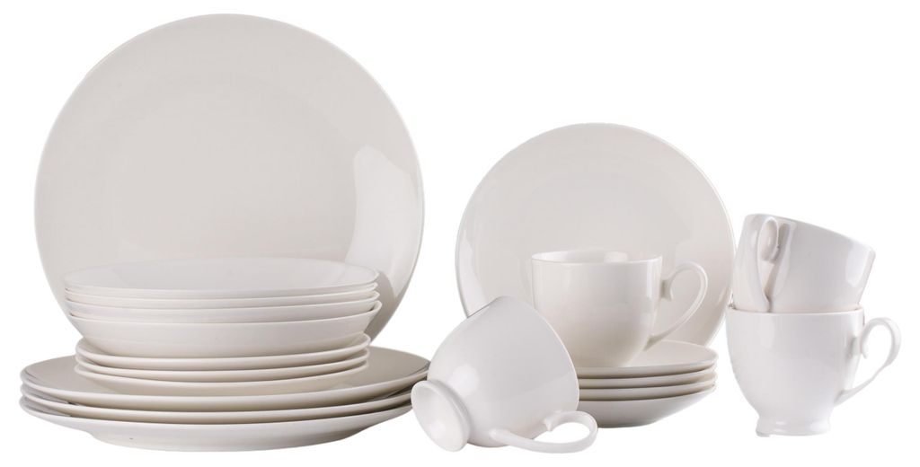 Serwis Porcelanowy 20El 4 Osoby Komplet Talerzy Obiadowych Zdjęcie produktu 
