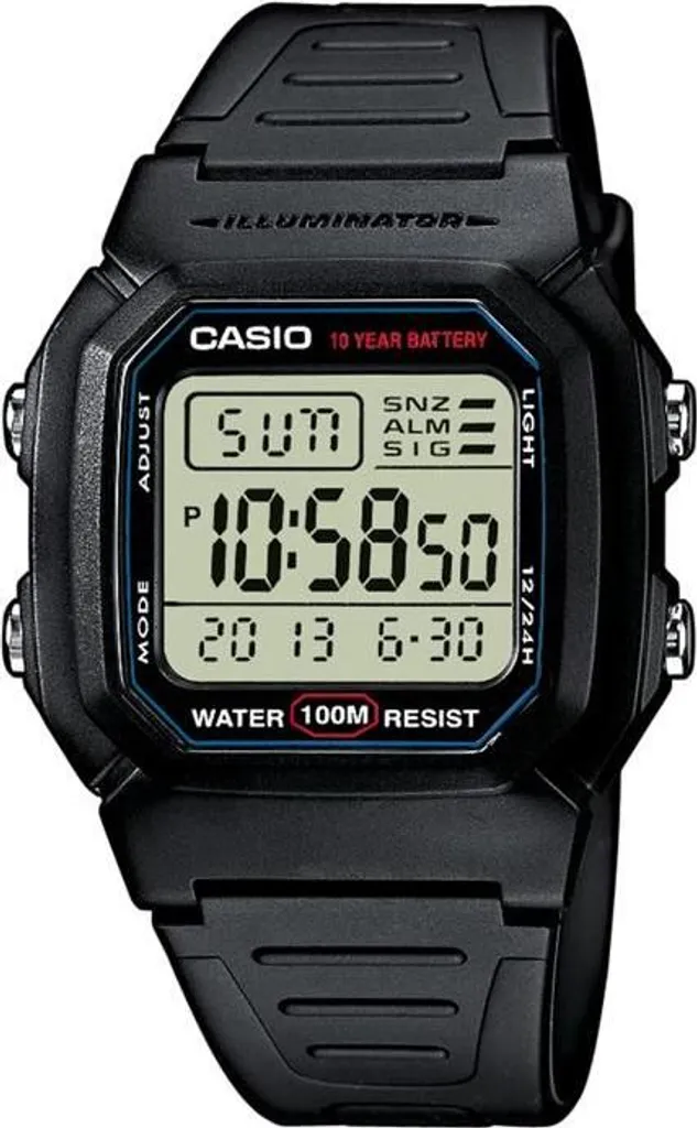 Casio W800H1AVES Digital Watch: Orologio Sportivo Impermeabile 100m