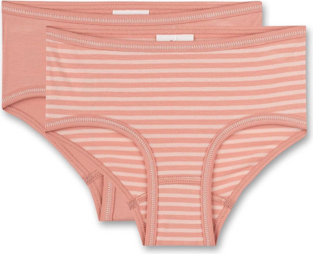s.Oliver Mädchen 2er Pack Hipslip - Slip, Unterhose, Brief, Baumwolle Stretch, uni Orange 128