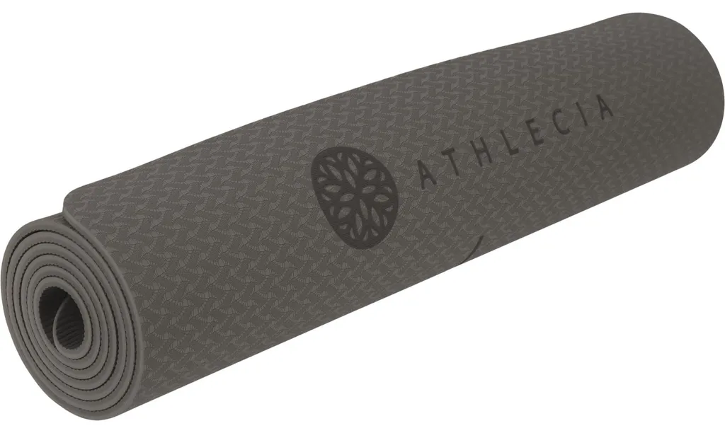 Tapis de yoga antidérapant ATHLECIA Estell Greige - Confort optimal