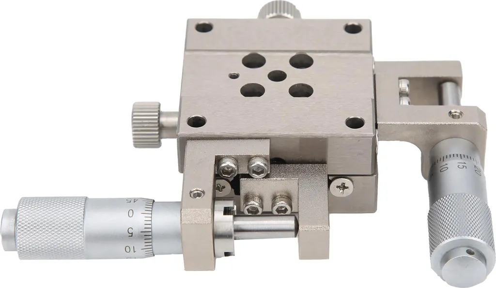 Support coulissant linéaire XY pour alignement optique et laser précis