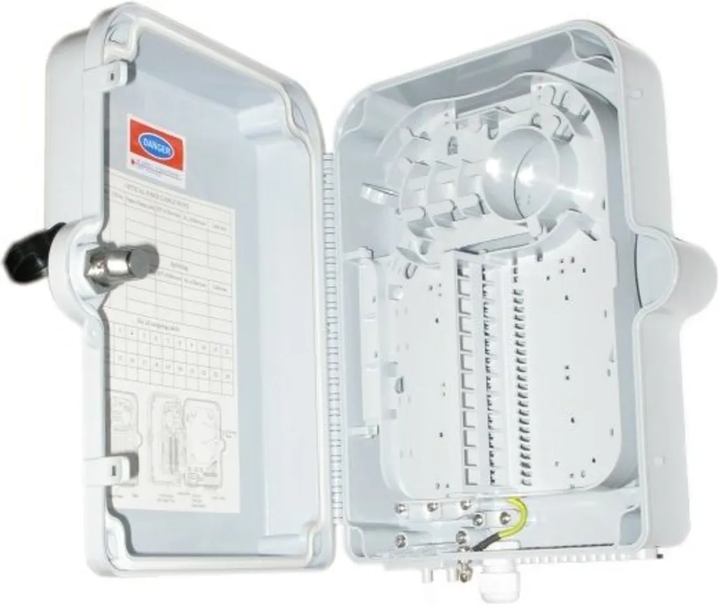 Scatola di distribuzione in plastica XtendLan per 24 uscite, 2+1 porte per cavi, impermeabile Ip65, bobina