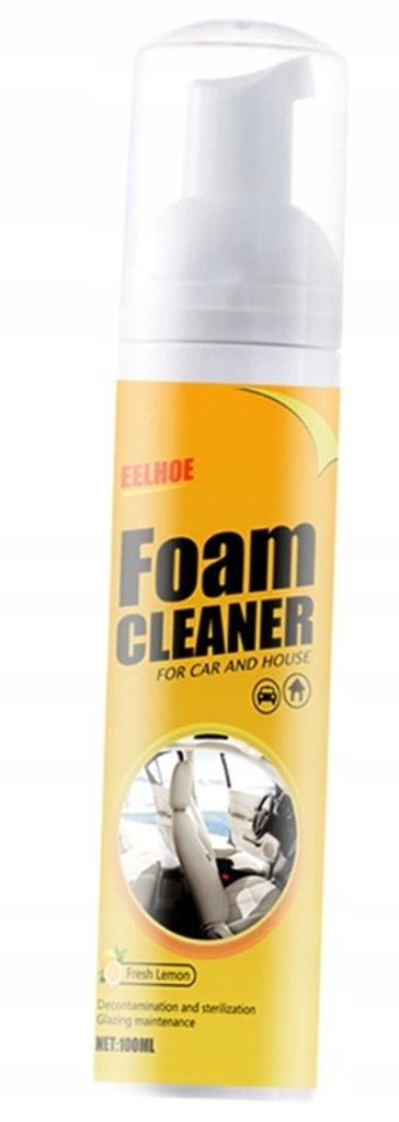 Foam Cleaner 100ml PIANKA WNĘTRZA auta TAPICERKI Zdjęcie produktu 