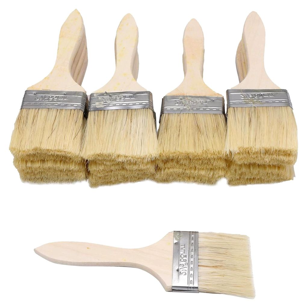 Malerpinsel mit Holzgriff, 7,6 cm Breite für Farbe, Beize, Lack, Gesso, Grundierung, Klebstoff, 20 Stück