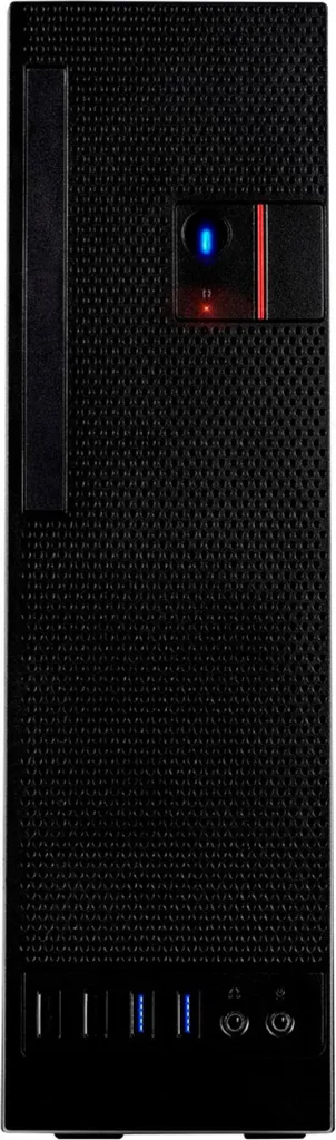 Boîtier Desktop Inter-Tech S-331 Noir - Format Idéal pour Bureau et HTPC