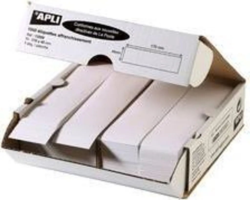 Étiquettes d'affranchissement 140x40 mm Agipa jaune vif haute adhérence
