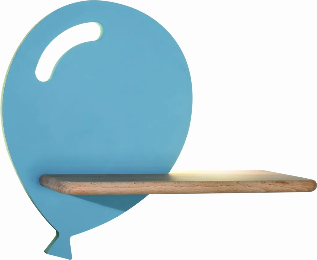 Luminaire décoratif pour chambre d'enfant applique bois bleu BALOON
