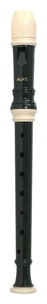 Aulos C-Sopran Blockflöte 102N Deutsche Griffweise mit Tasche, Wischerstab und Grifftabelle