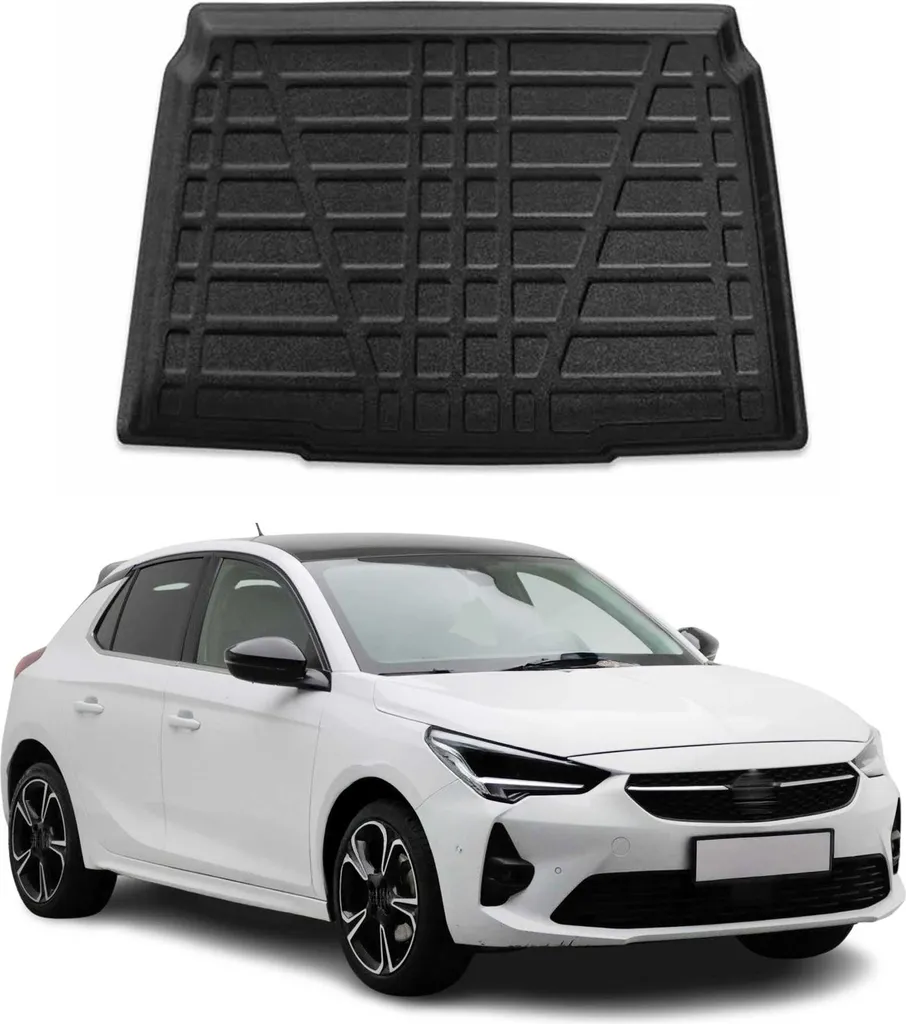 Rivestimento del bagagliaio per Opel Corsa F 2020-2025 in gomma TPE nero
