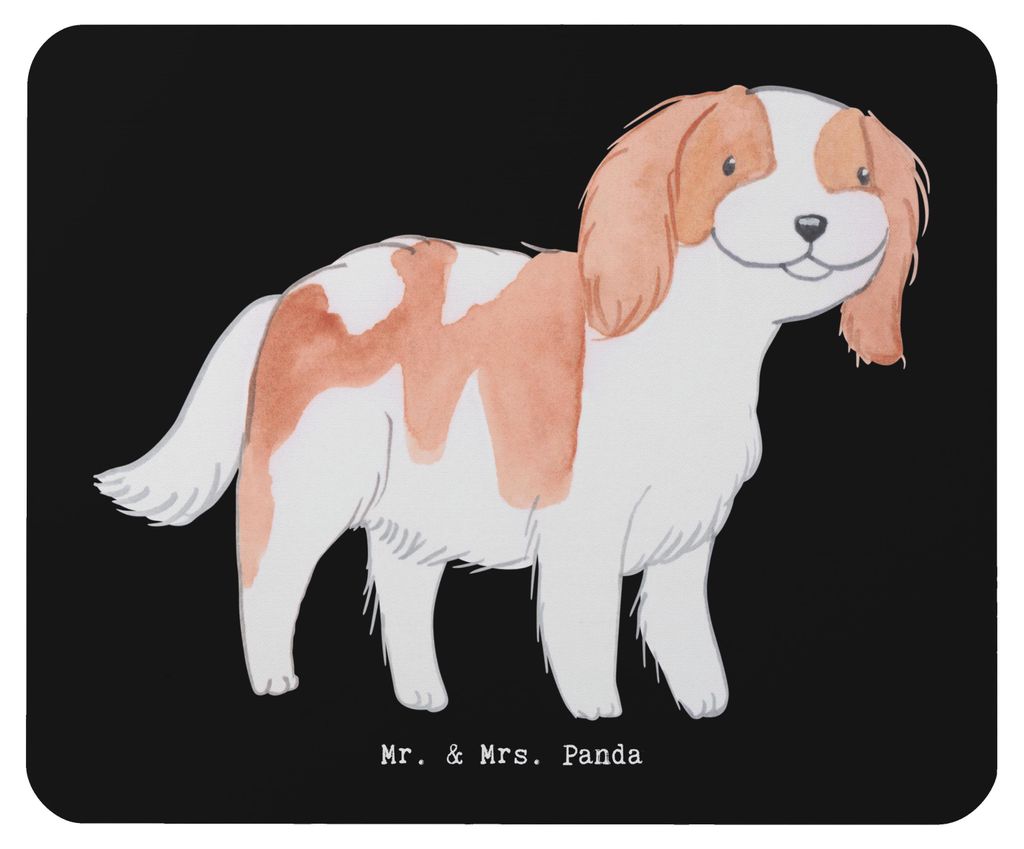 Mr. & Mrs. Panda Mauspad Cavalier King Charles Spaniel Lebensretter - Schwarz - Geschenk, laptop mousepad, pc, Mouse Pad, mousematte