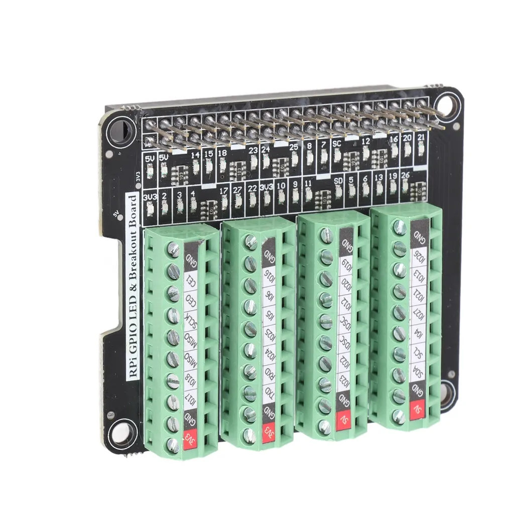 Module Bornier Rail DIN pour Raspberry Pi avec Bornes à Vis 3A Fiables