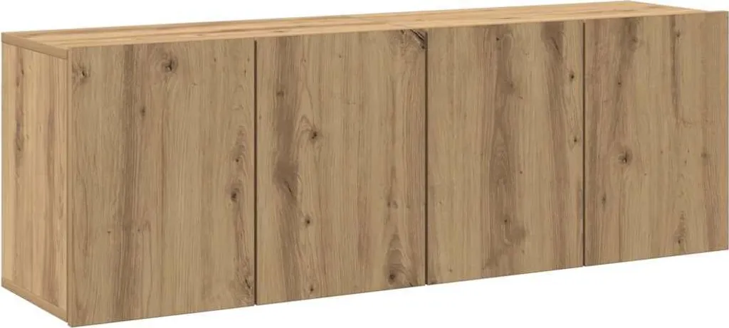 Mobile TV Sospeso 2pz vidaXL 60x30x41 cm Rovere - Risparmio Spazio