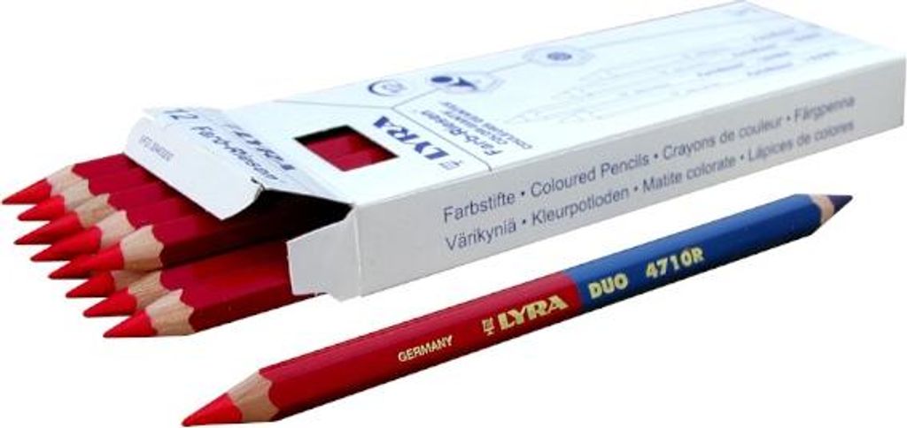 12x LYRA 2930101 Farbstift Duo Giant rot/blau Immagine del prodotto 