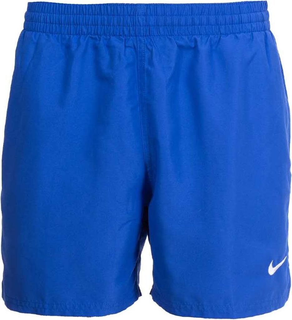 Herren Badeboxer Blau: Elastisch, Mit Taschen & Stickerei Produktbild 