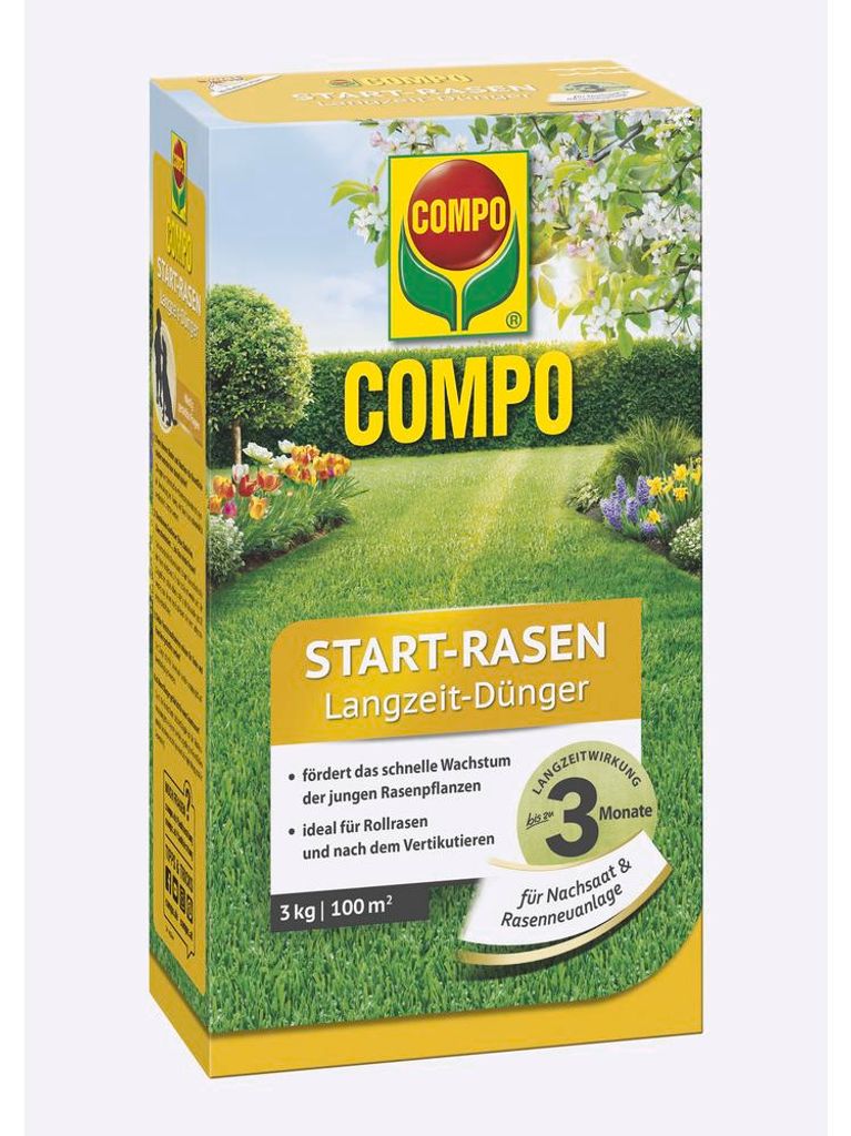 COMPO Start-Rasen Langzeit-Dünger 3kg , 23543 Produktbild 