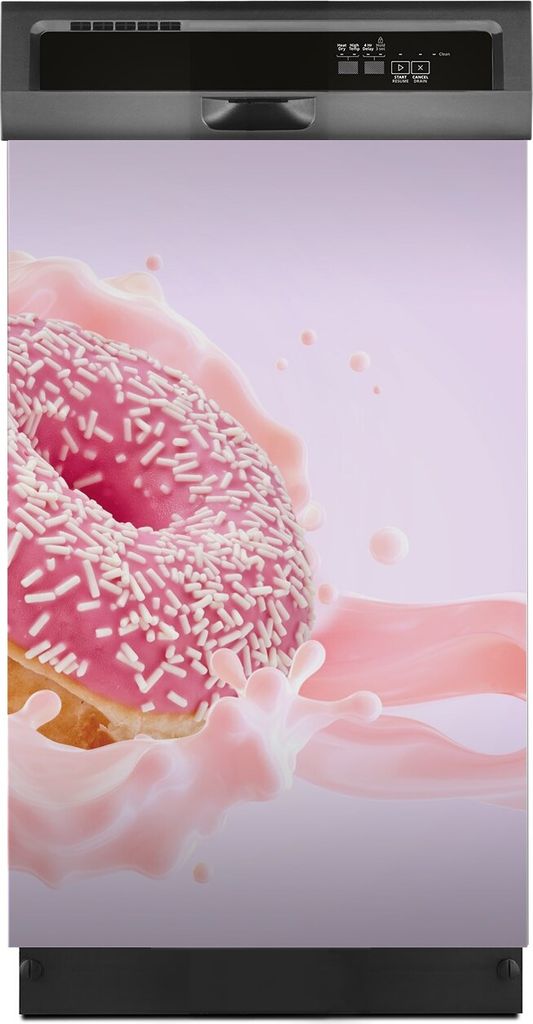 Magnete Dekorative 45x70 cm Küche Magnetmatte Spülmaschine - süßer Donut Joghurt