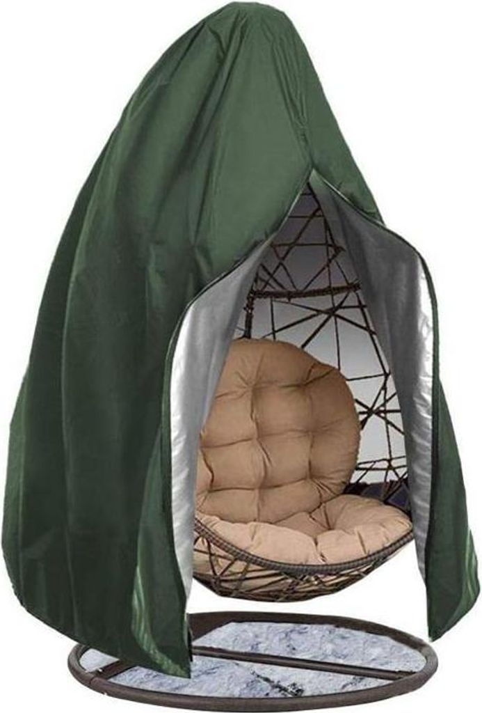 Hängesesselbezug für Eiersitz, Schutzhülle für Gartenmöbel (grün)
