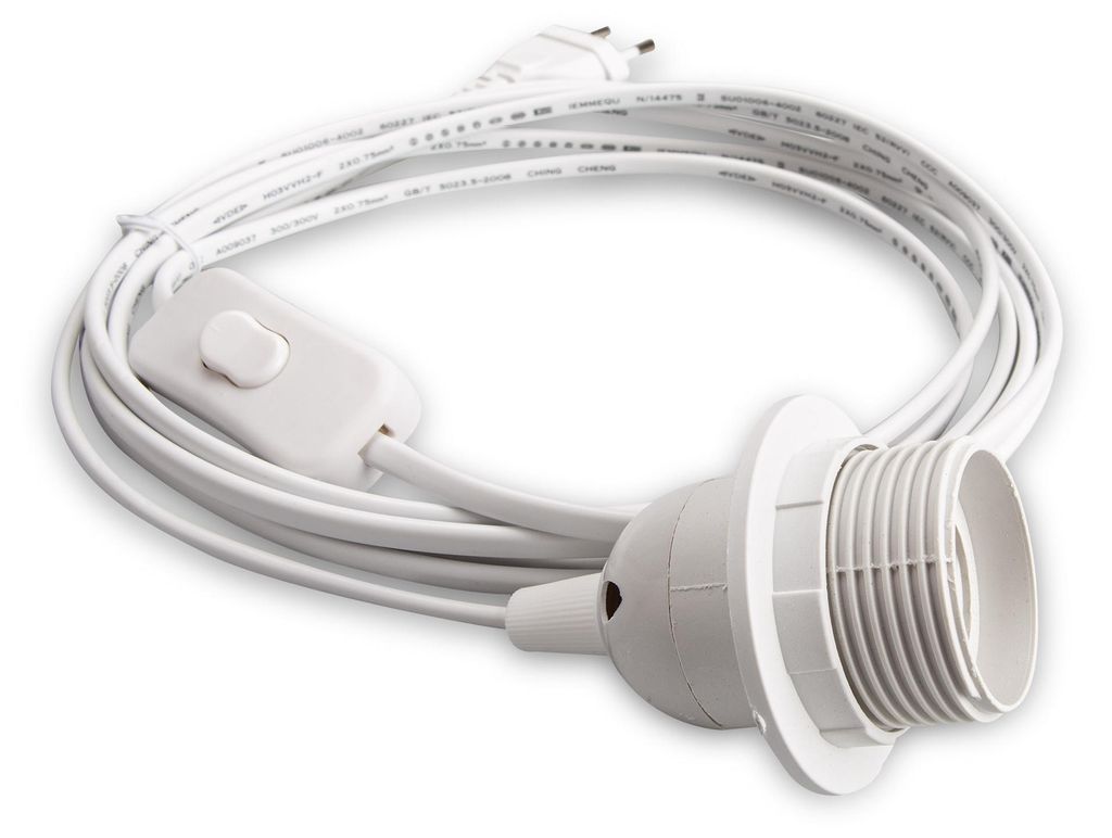 E27 Lampenfassung mit Schalter Netzkabel 3,5m Produktbild 
