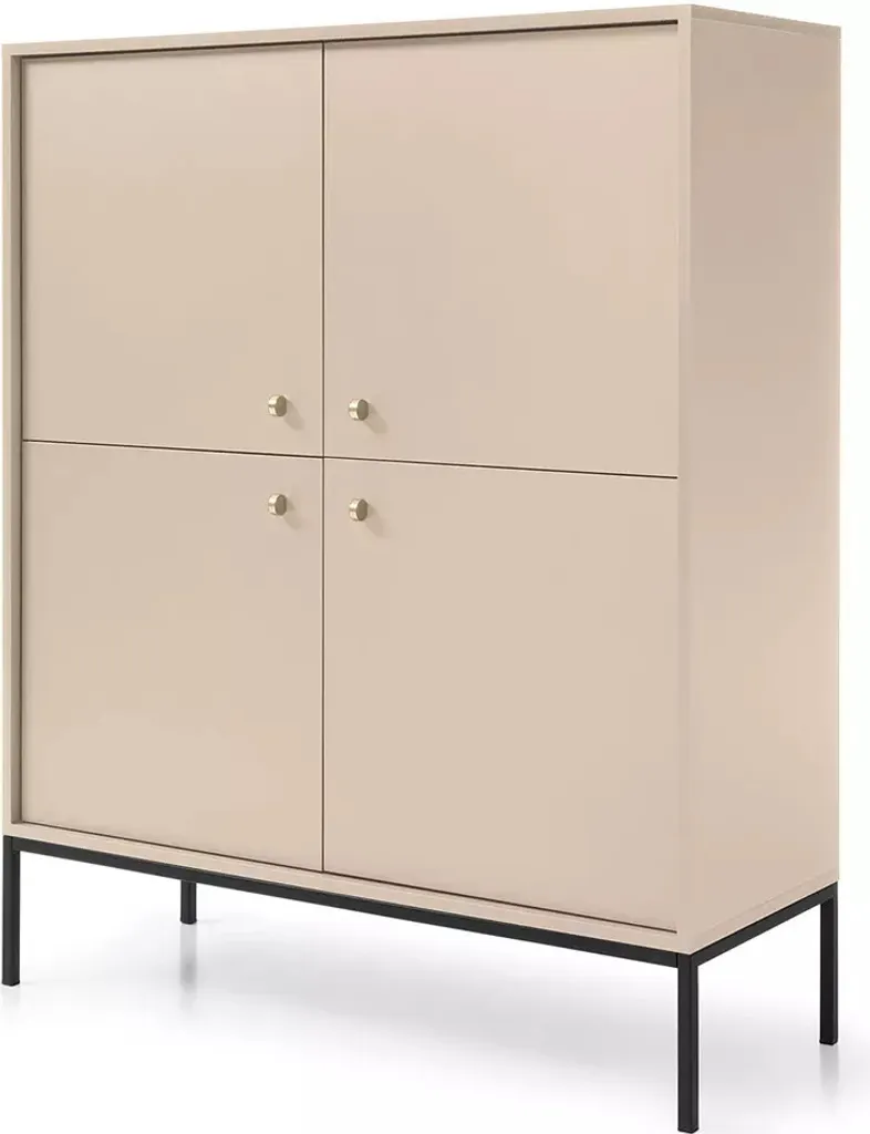 Meuble de rangement ORFEA, commode avec niches de style scandinave