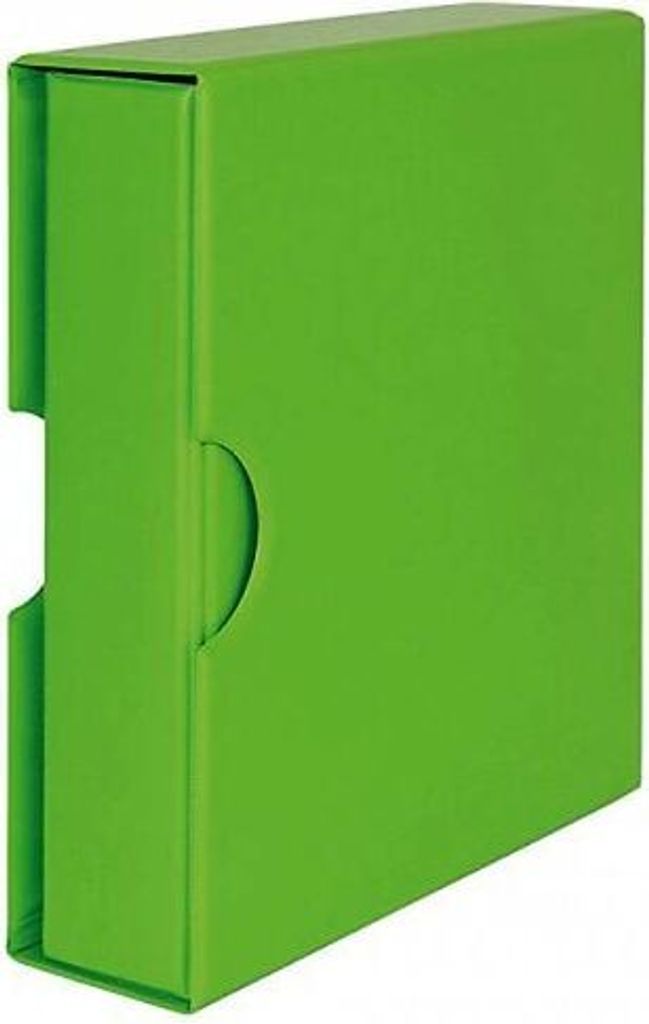 Lindner S3542-4 Set: Universalordner PUBLICA M COLOR-Spring (grün) mit passender Schutzkassette