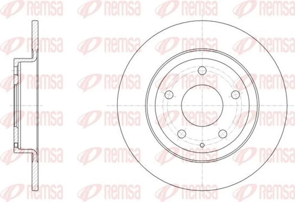 Disque de frein REMSA 61519.00 pour conduite urbaine et trajets mixtes