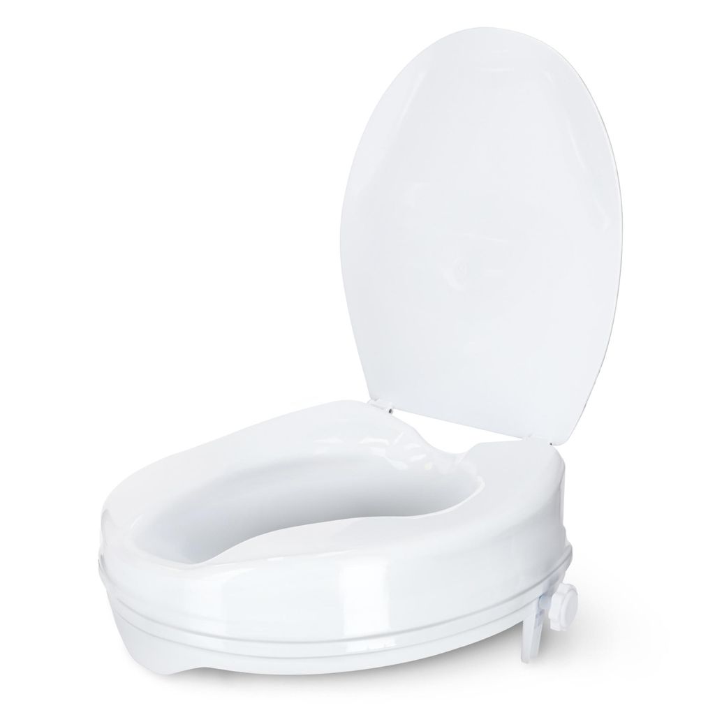 4FIZJO Toilettensitzerhöhung, 10 cm, mit Deckel, Produktbild 