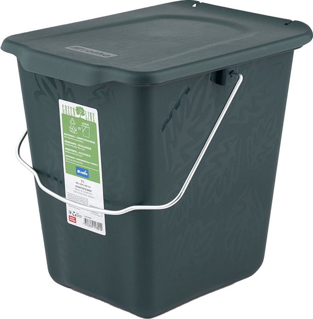 Rotho Greenline, 7 L, Obdĺžnikový, Polypropylén (PP), Obrázok produktu 