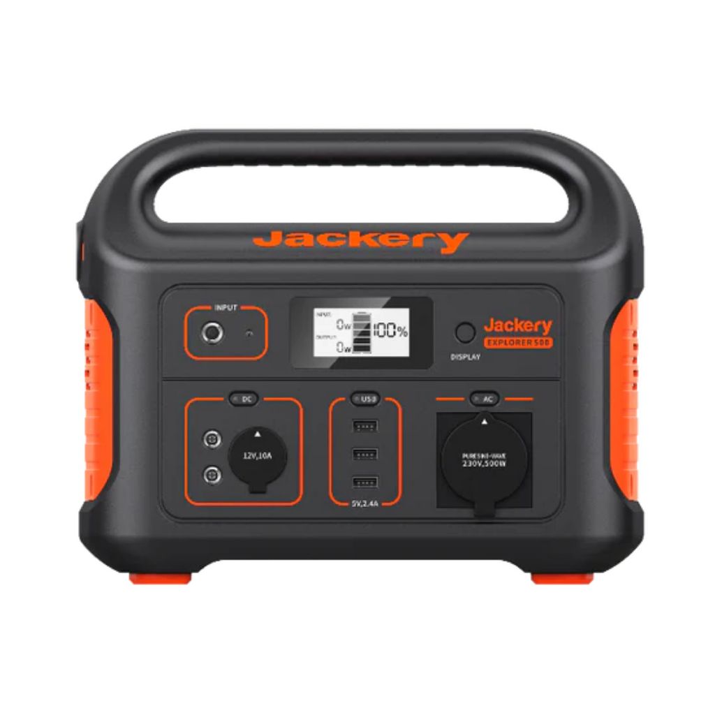 Jackery Explorer 500 Tragbare Powerstation, 518Wh 1000W Max Solarspeicher Stromerzeuger Mobile Stromversorgung Solargenerator Stromgenerator Generator